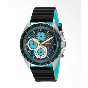 Correa de reloj Fossil CH3091 Silicona Negro 22mm